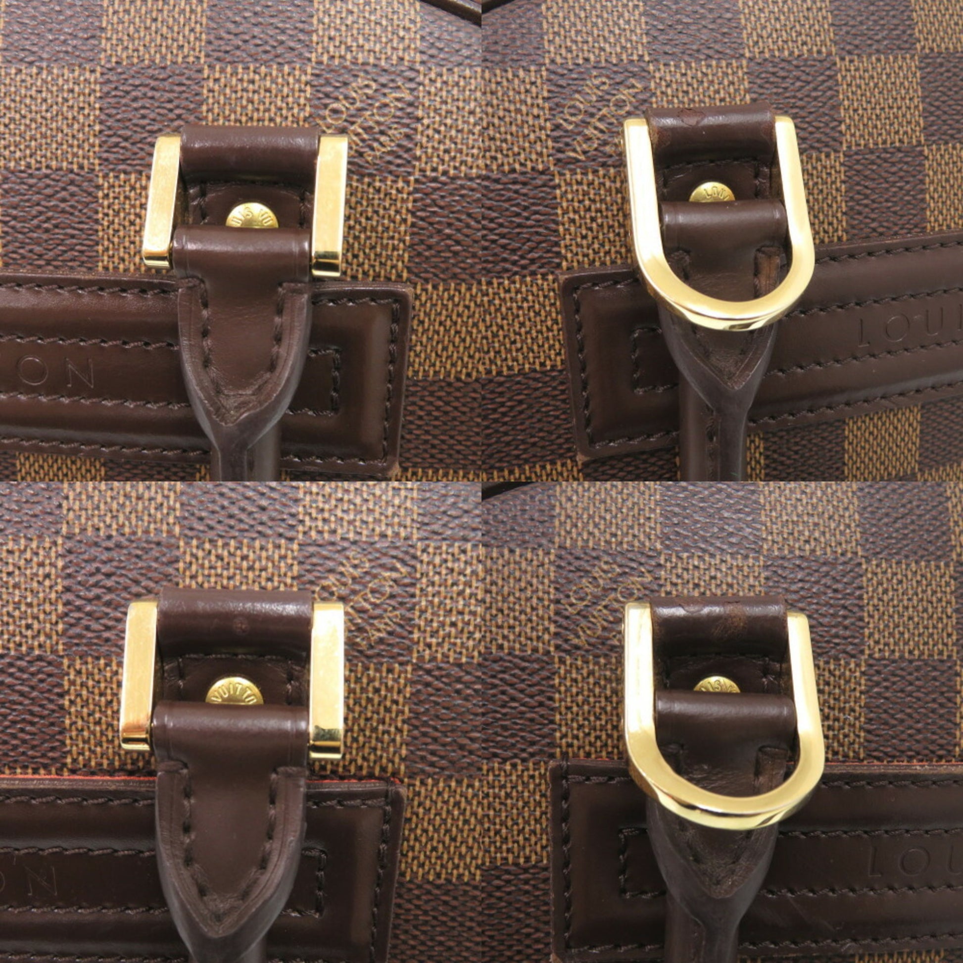 Louis Vuitton Nolita, Brown, Canvas, handbag