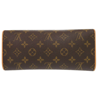 Louis Vuitton Pochette Twin GM, Brown, Canvas, shoulder