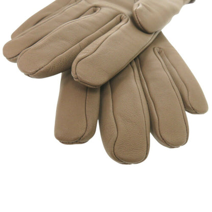 Hermès, Brown, Leather, gloves
