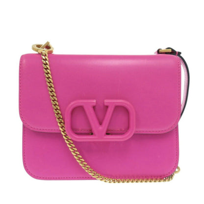 Valentino Garavani VSLING, Pink, Leather, shoulder
