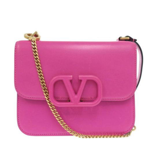 Valentino Garavani VSLING, Pink, Leather, shoulder