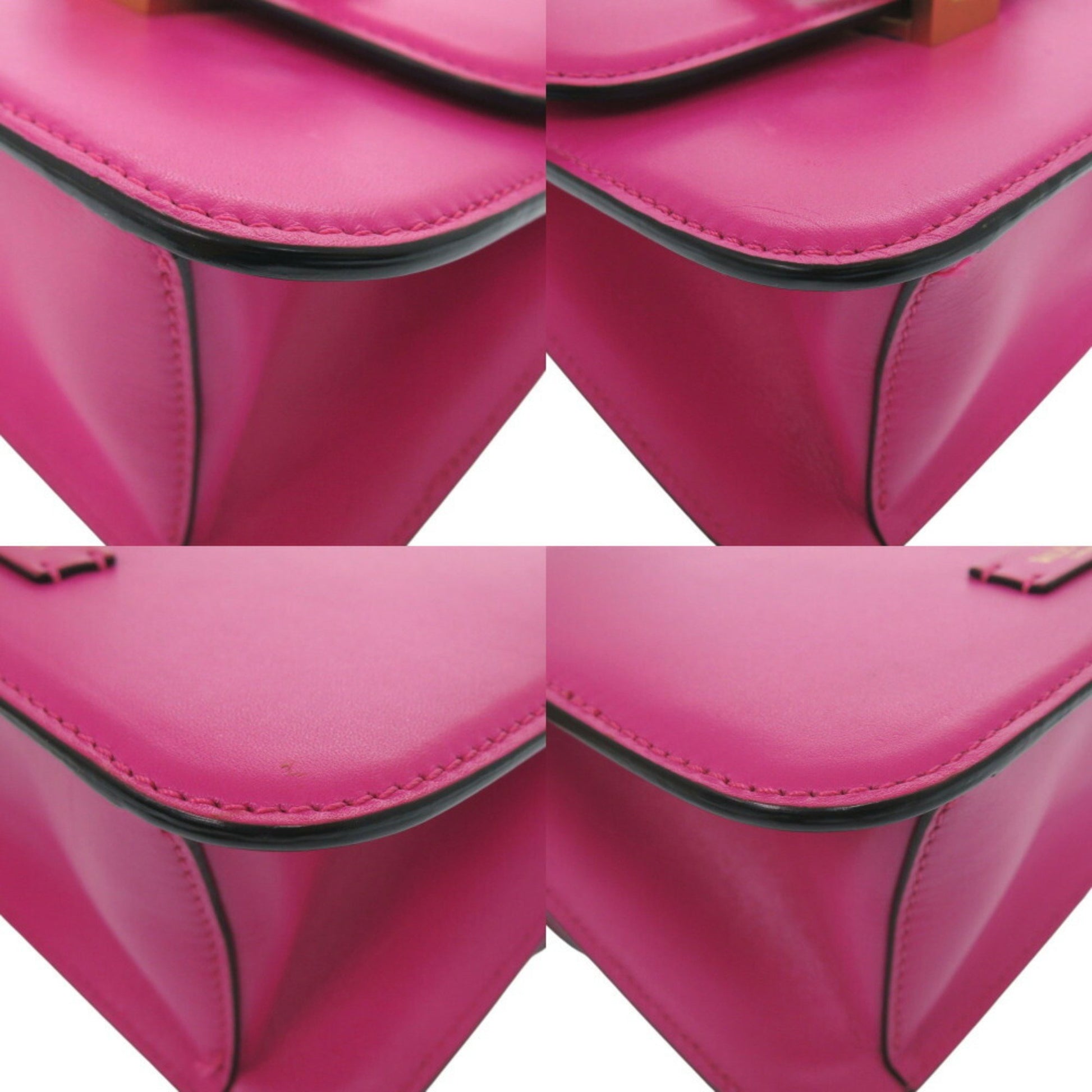 Valentino Garavani VSLING, Pink, Leather, shoulder