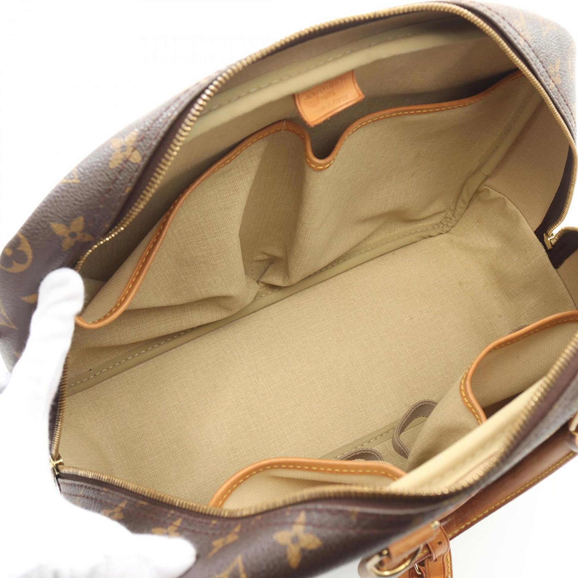 Louis Vuitton Deauville, Brown, Canvas, handbag
