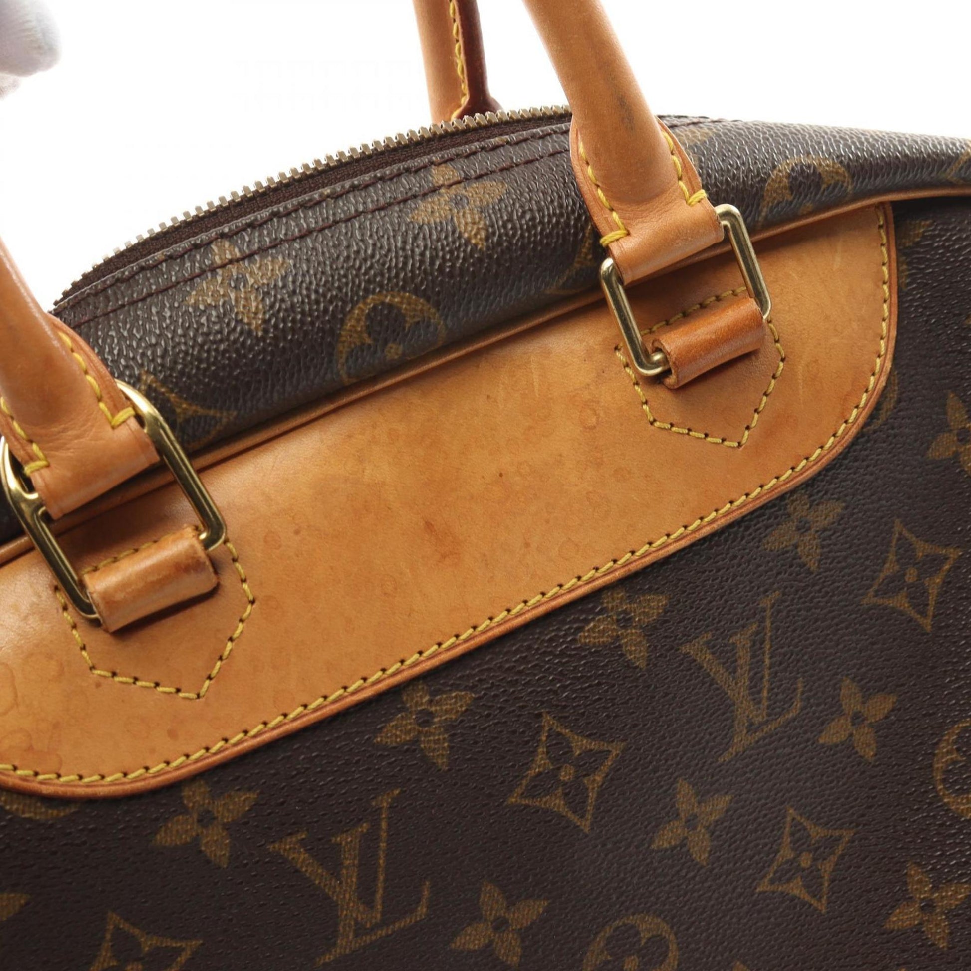 Louis Vuitton Deauville, Brown, Canvas, handbag