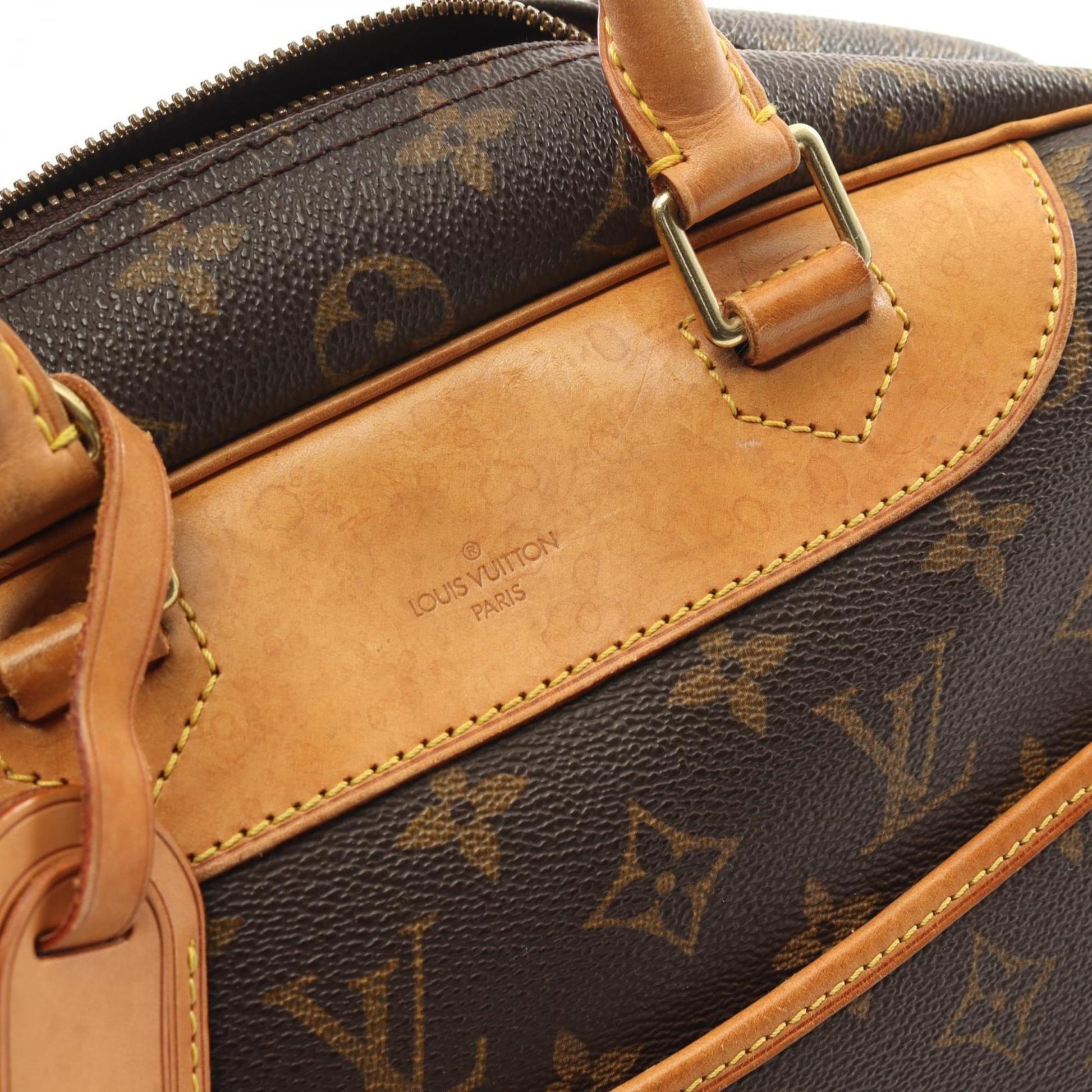 Louis Vuitton Deauville, Brown, Canvas, handbag