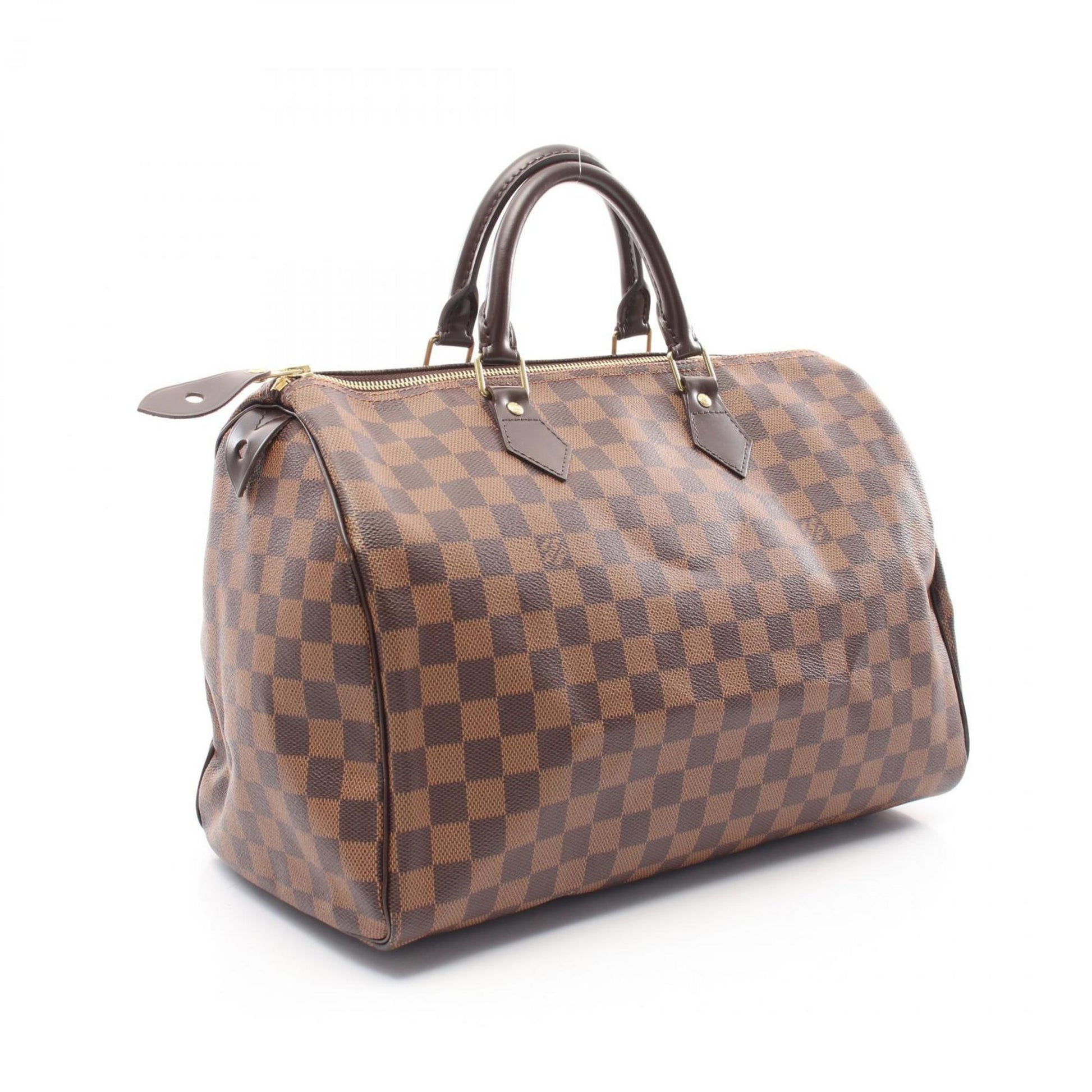 Louis Vuitton Speedy 35, Brown, Canvas, handbag