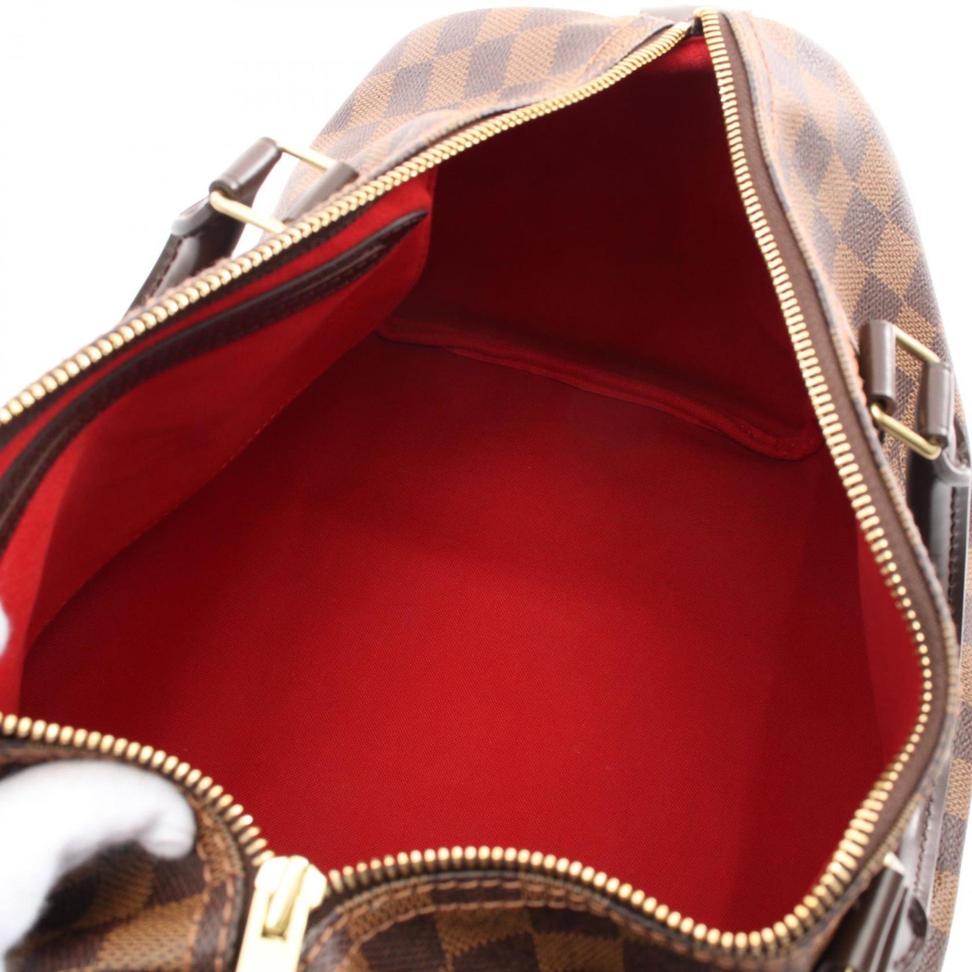 Louis Vuitton Speedy 35, Brown, Canvas, handbag
