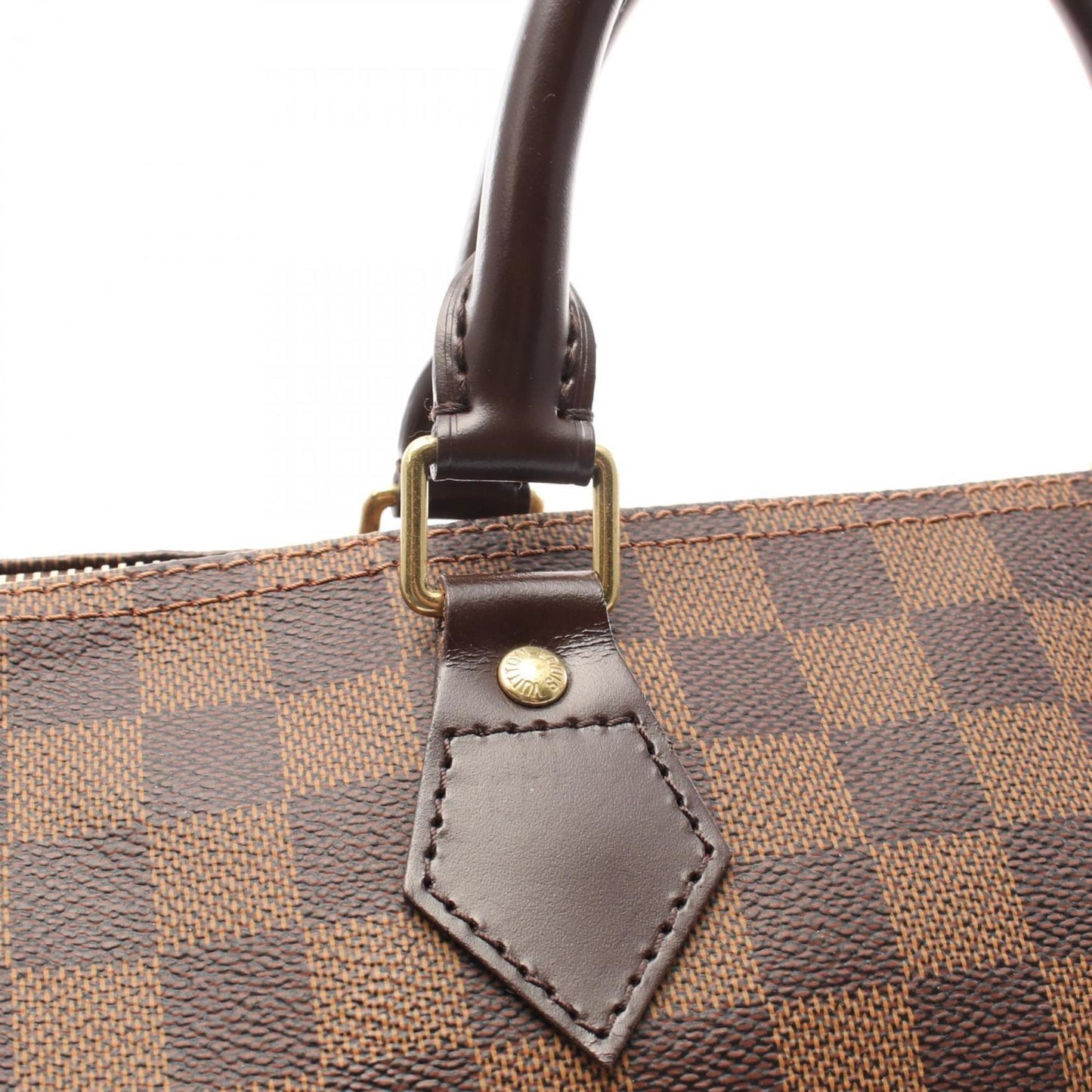 Louis Vuitton Speedy 35, Brown, Canvas, handbag
