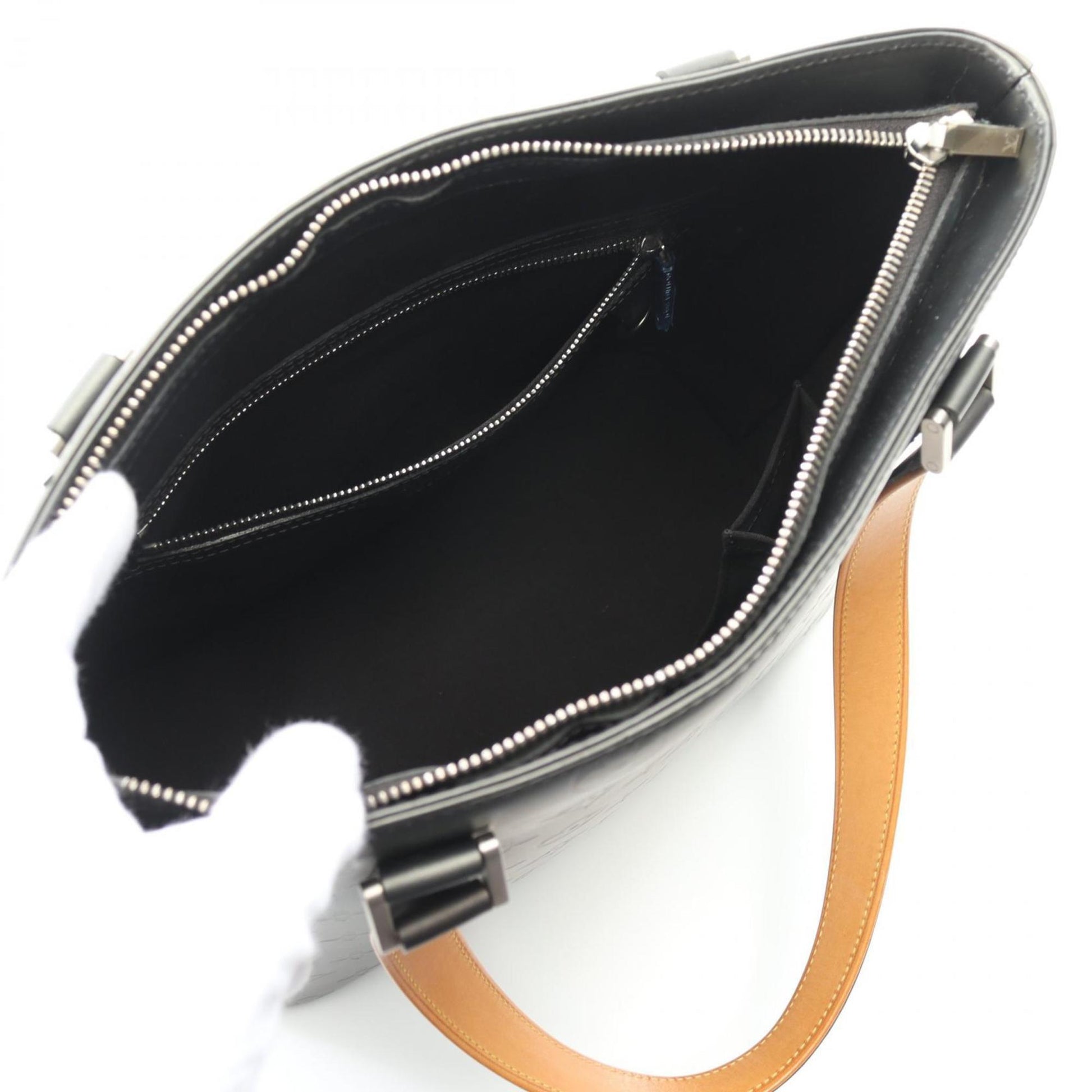 Louis Vuitton Stockton, Black, Leather, handbag