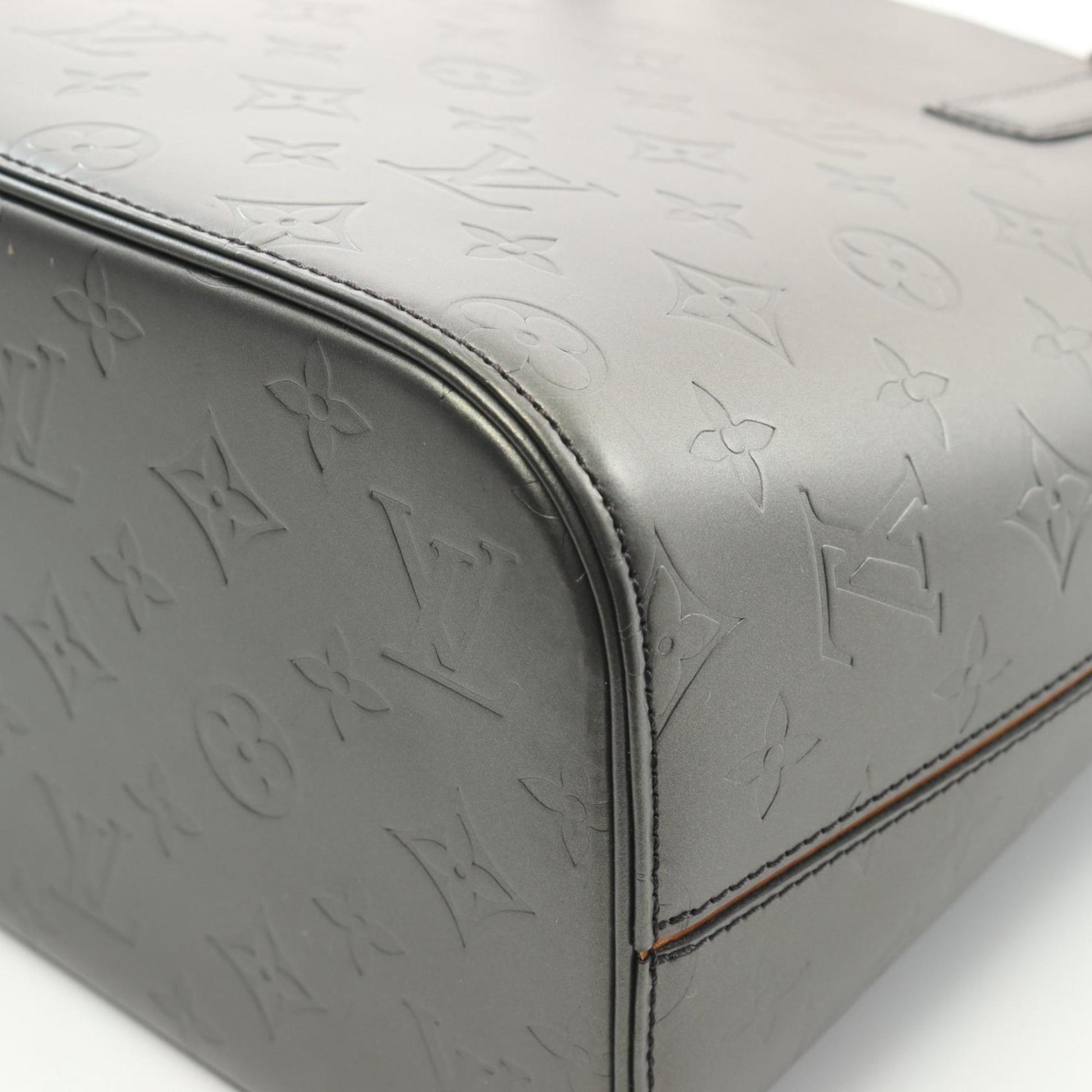 Louis Vuitton Stockton, Black, Leather, handbag