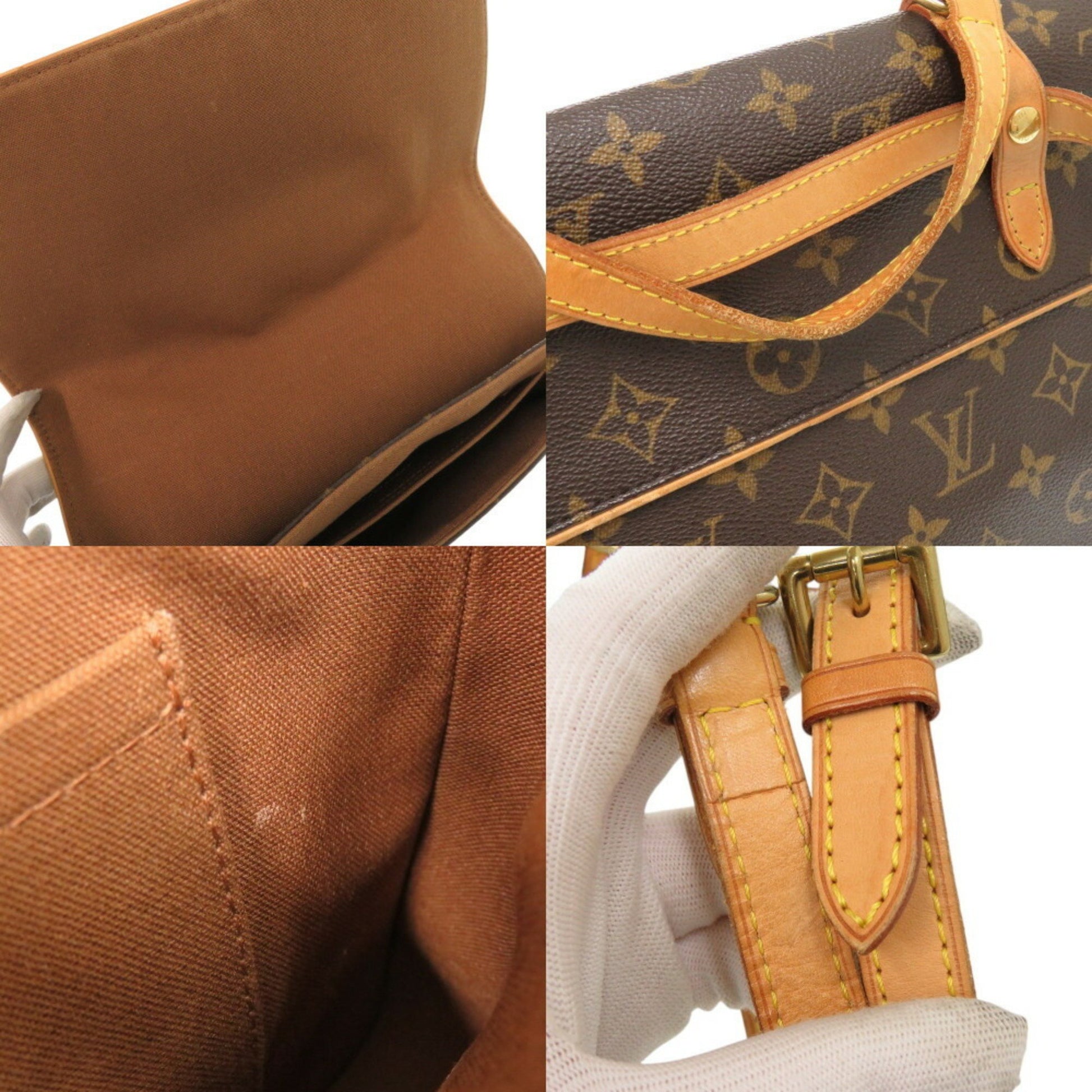 Louis Vuitton Marelle, Brown, Canvas, backpack