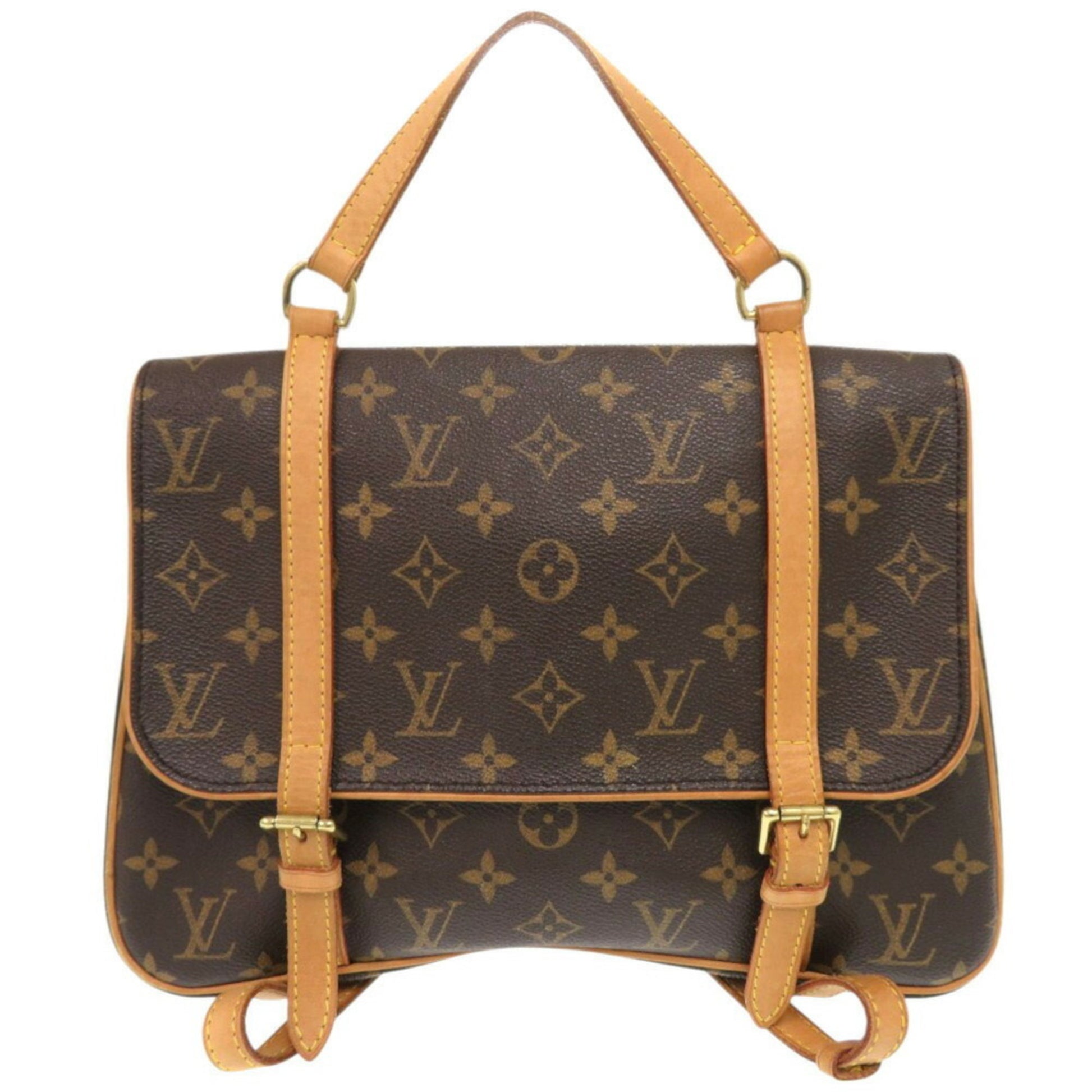 Louis Vuitton Marelle, Brown, Canvas, backpack