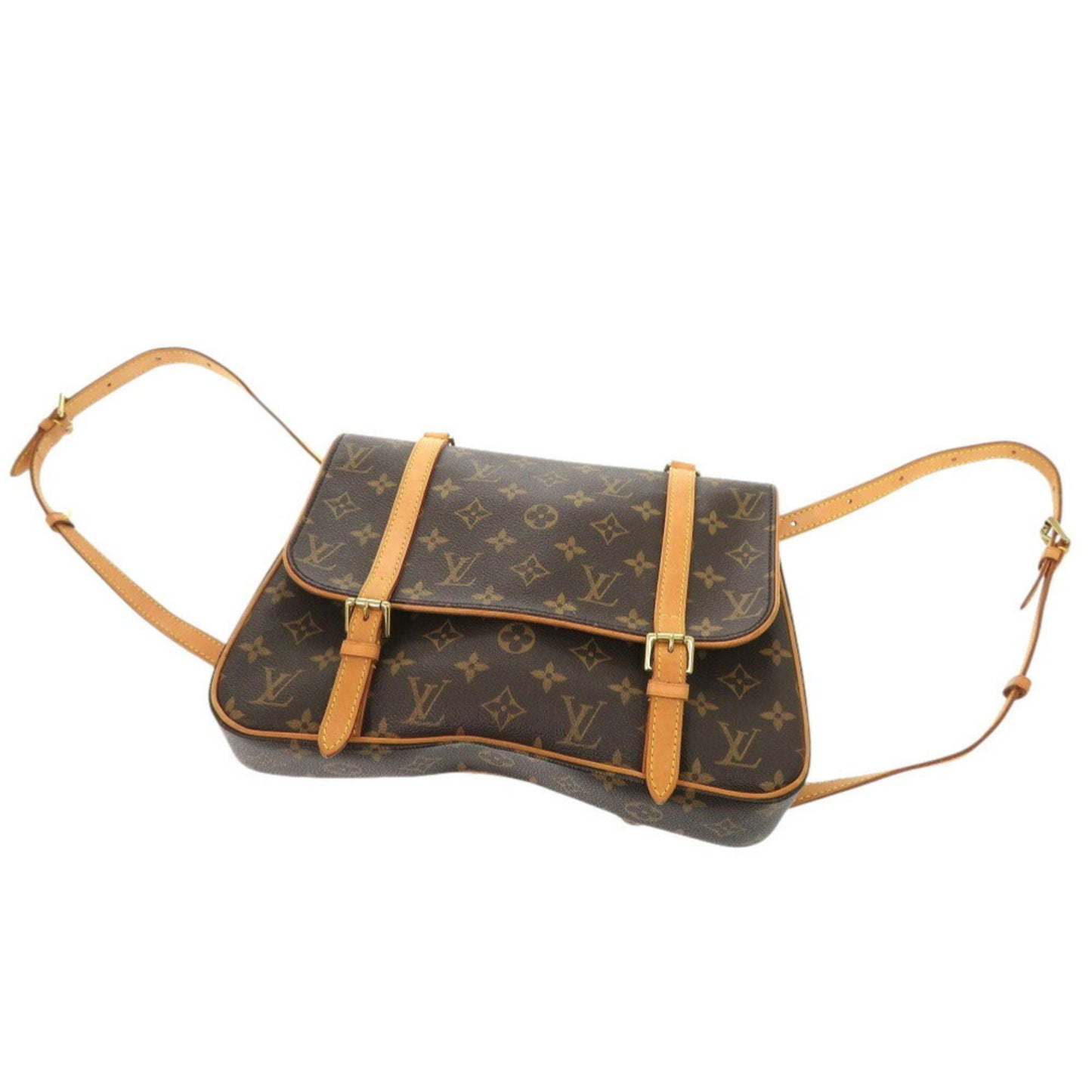 Louis Vuitton Marelle, Brown, Canvas, backpack