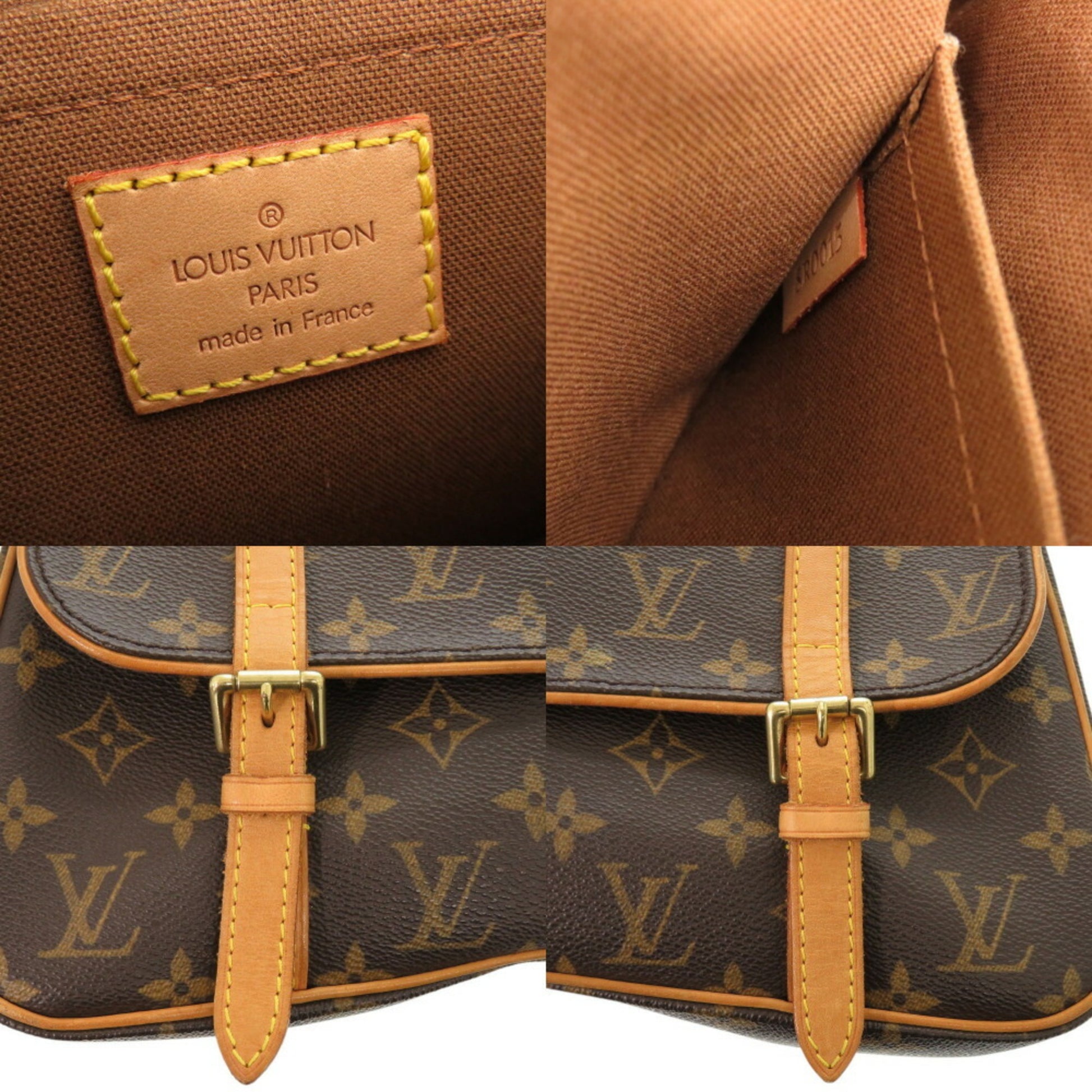 Louis Vuitton Marelle, Brown, Canvas, backpack