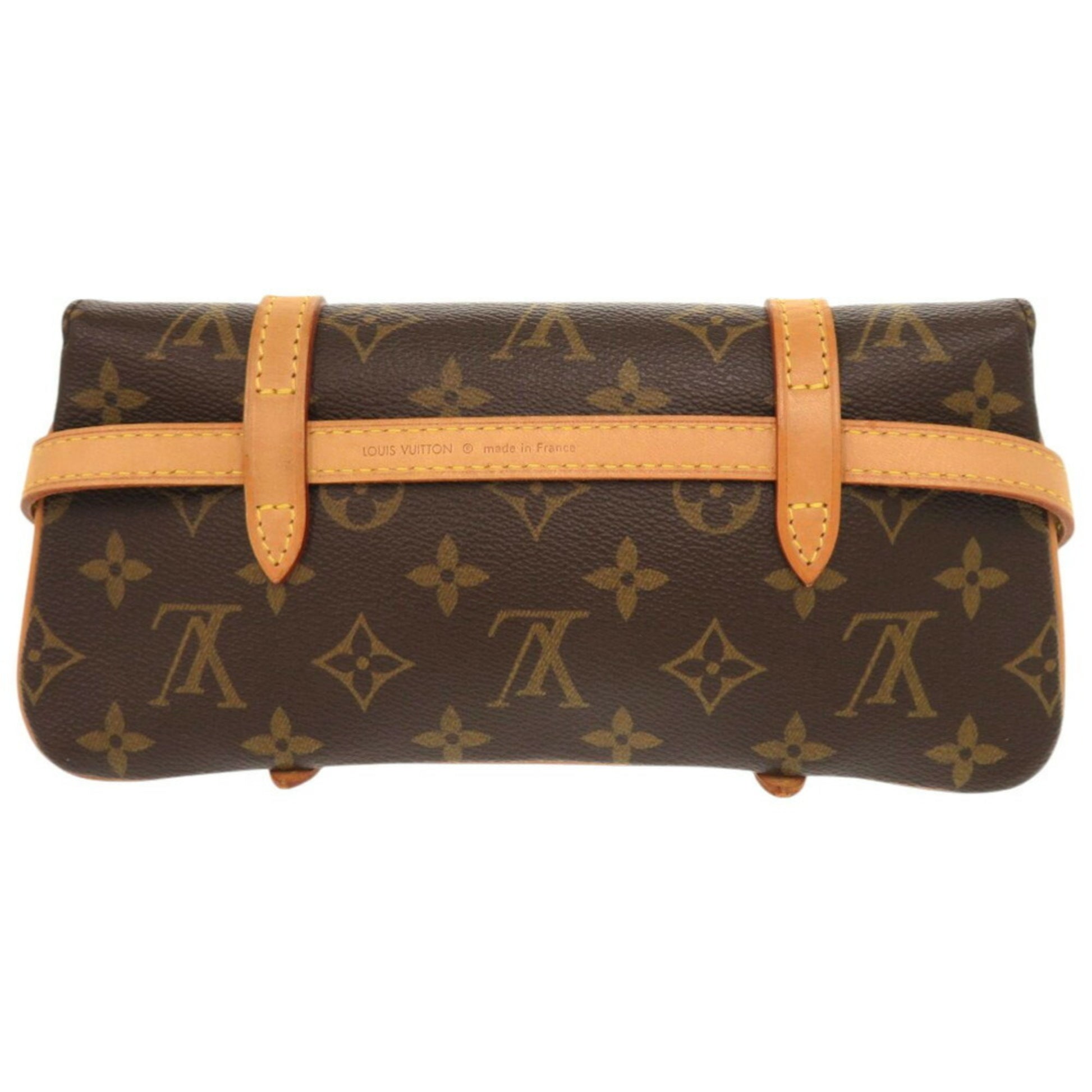 Louis Vuitton Marelle, Brown, Canvas, clutch
