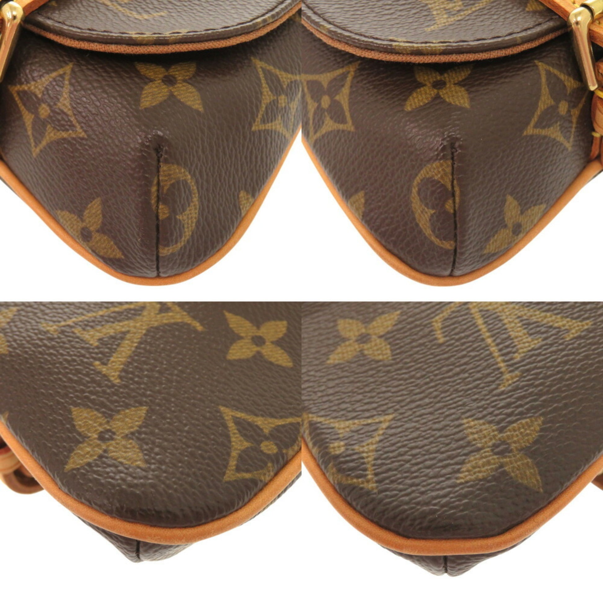Louis Vuitton Marelle, Brown, Canvas, clutch