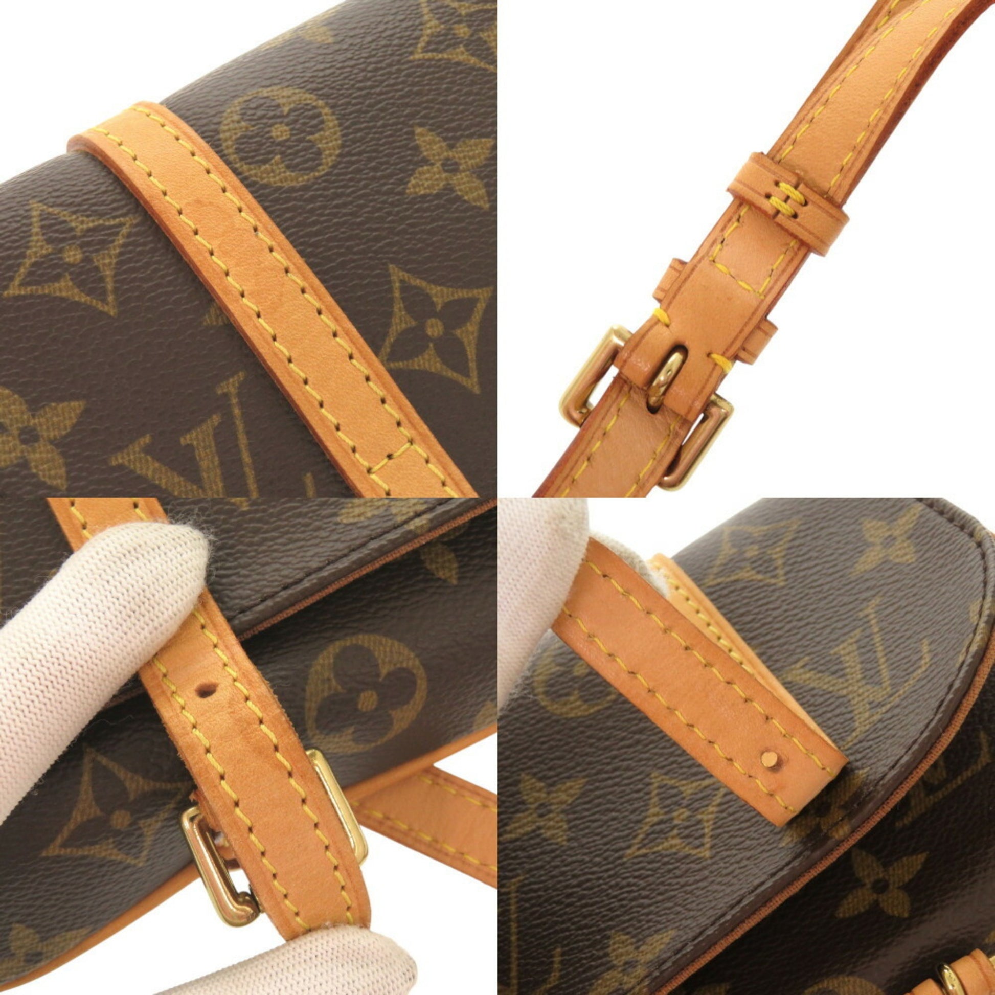 Louis Vuitton Marelle, Brown, Canvas, clutch