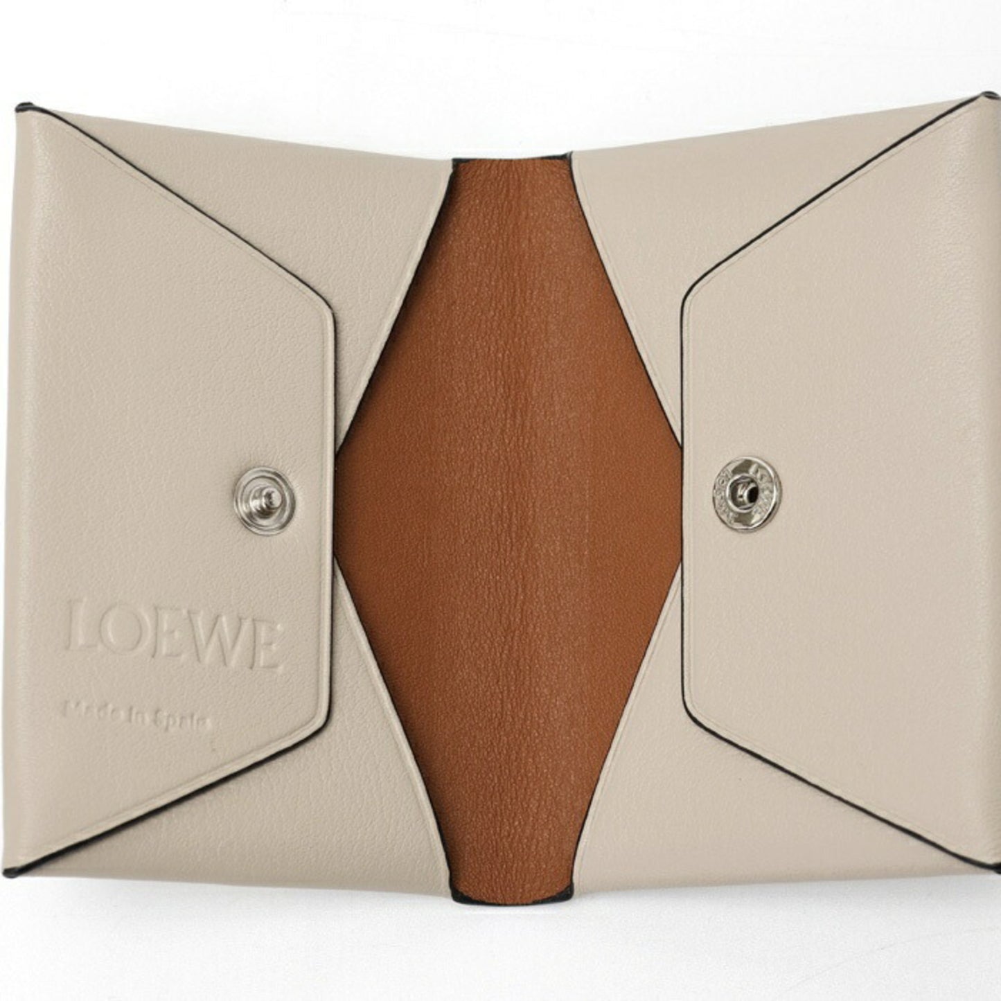Loewe Anagram, Grey, Leather, wallet