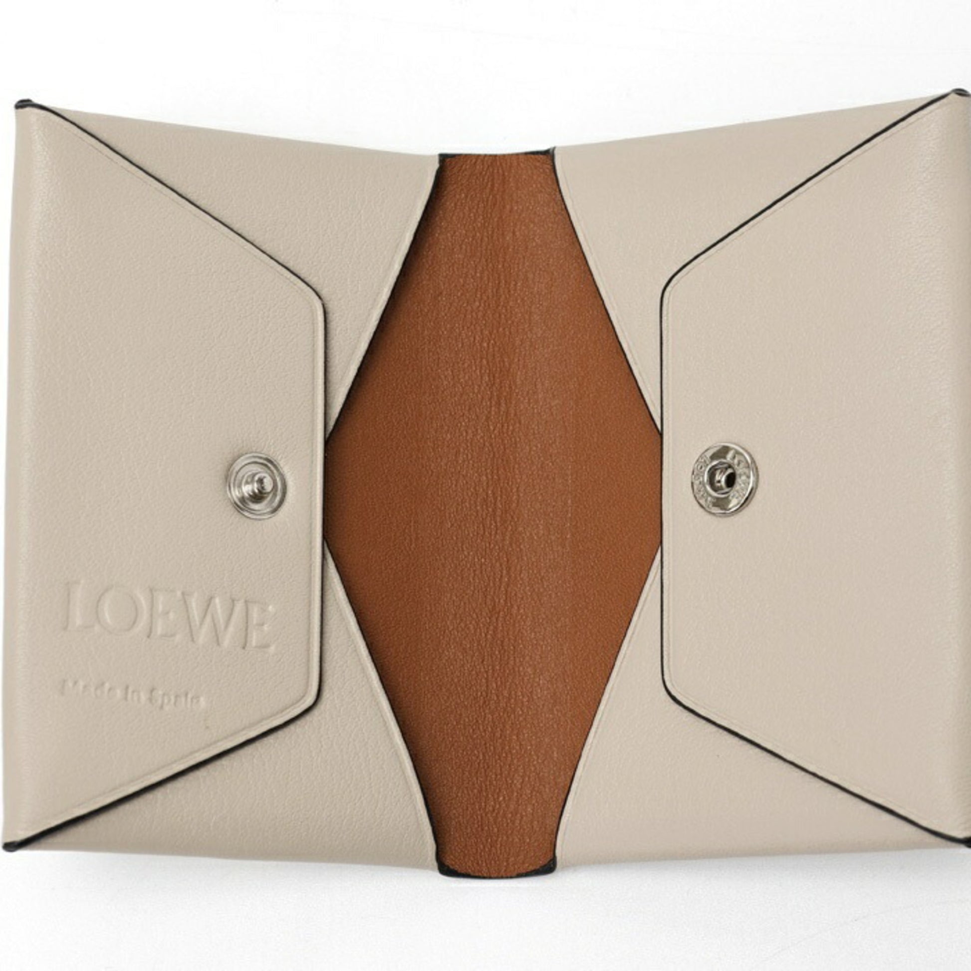 Loewe Anagram, Grey, Leather, wallet