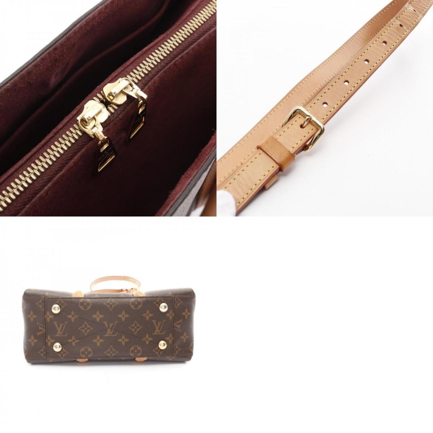Louis Vuitton Soufflot, Brown, Leather, handbag