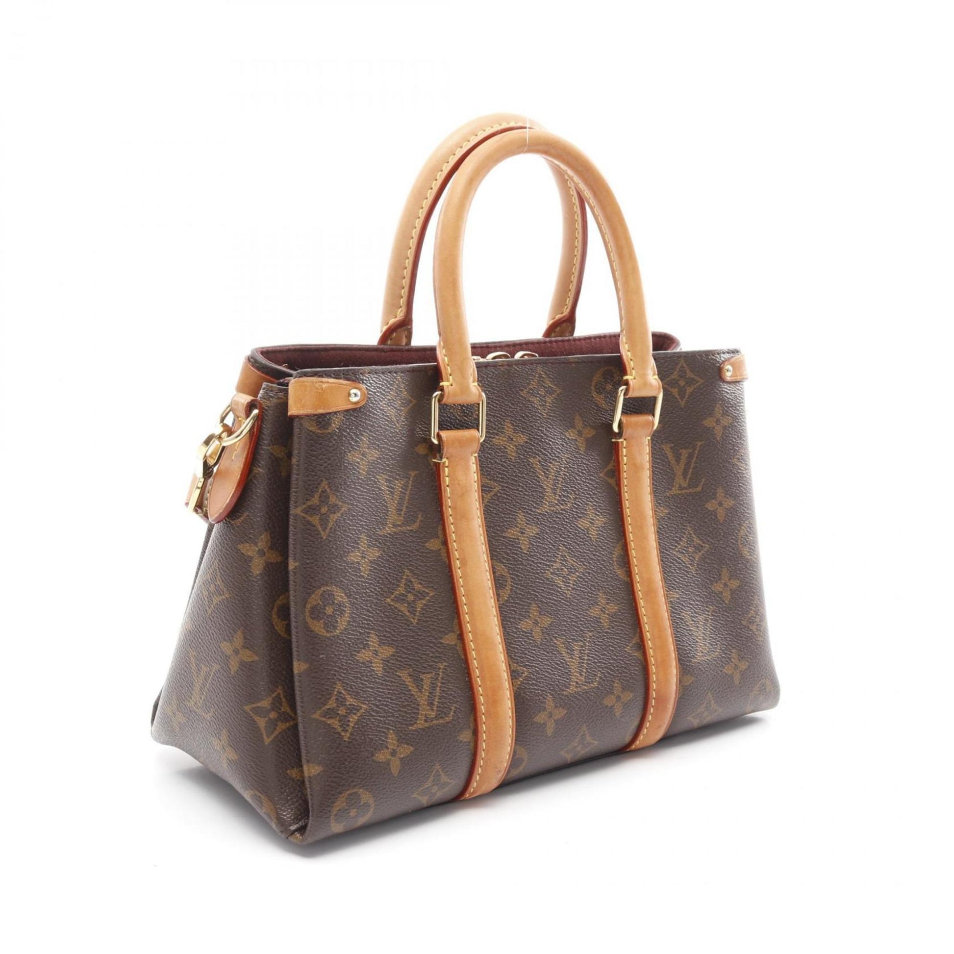 Louis Vuitton Soufflot, Brown, Leather, handbag