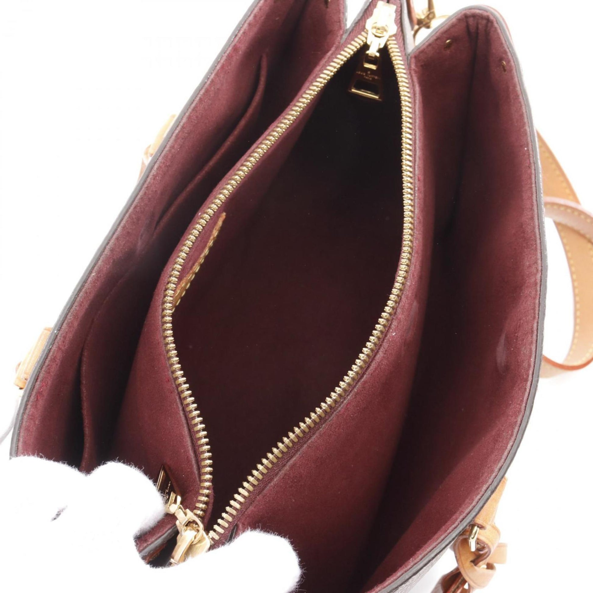 Louis Vuitton Soufflot, Brown, Leather, handbag