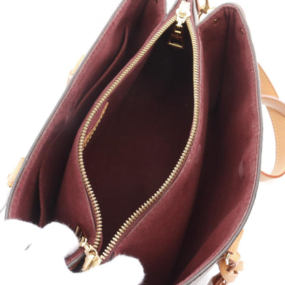 Louis Vuitton Soufflot, Brown, Leather, handbag