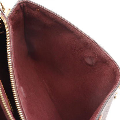 Louis Vuitton Soufflot, Brown, Leather, handbag