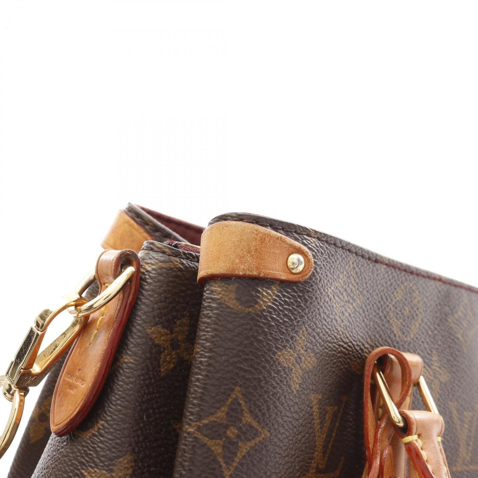 Louis Vuitton Soufflot, Brown, Leather, handbag