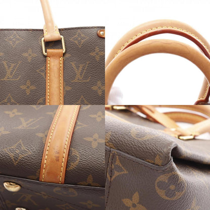 Louis Vuitton Soufflot, Brown, Leather, handbag