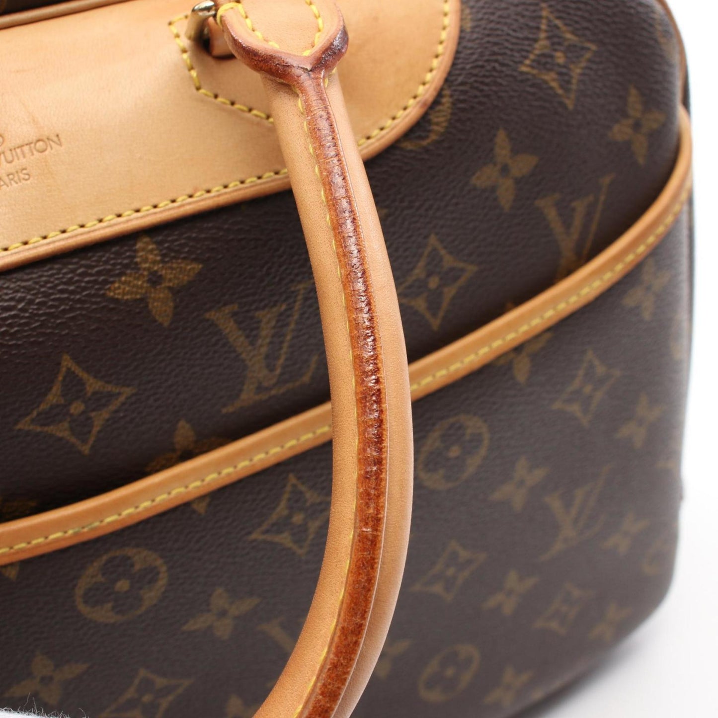 Louis Vuitton Deauville, Brown, Canvas, handbag