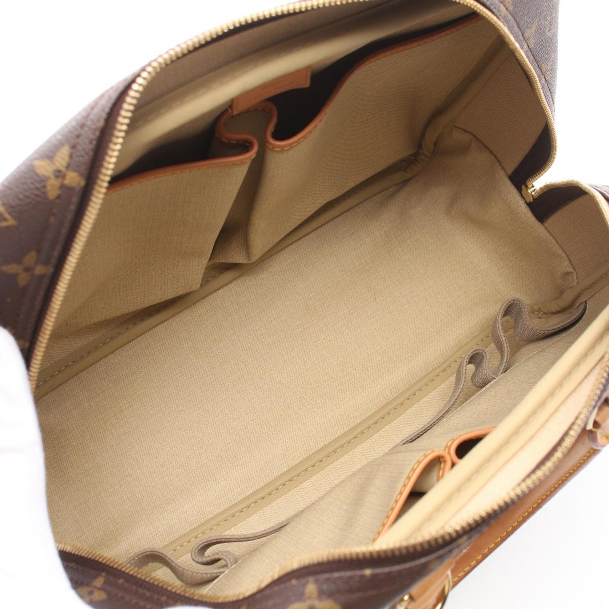 Louis Vuitton Deauville, Brown, Canvas, handbag