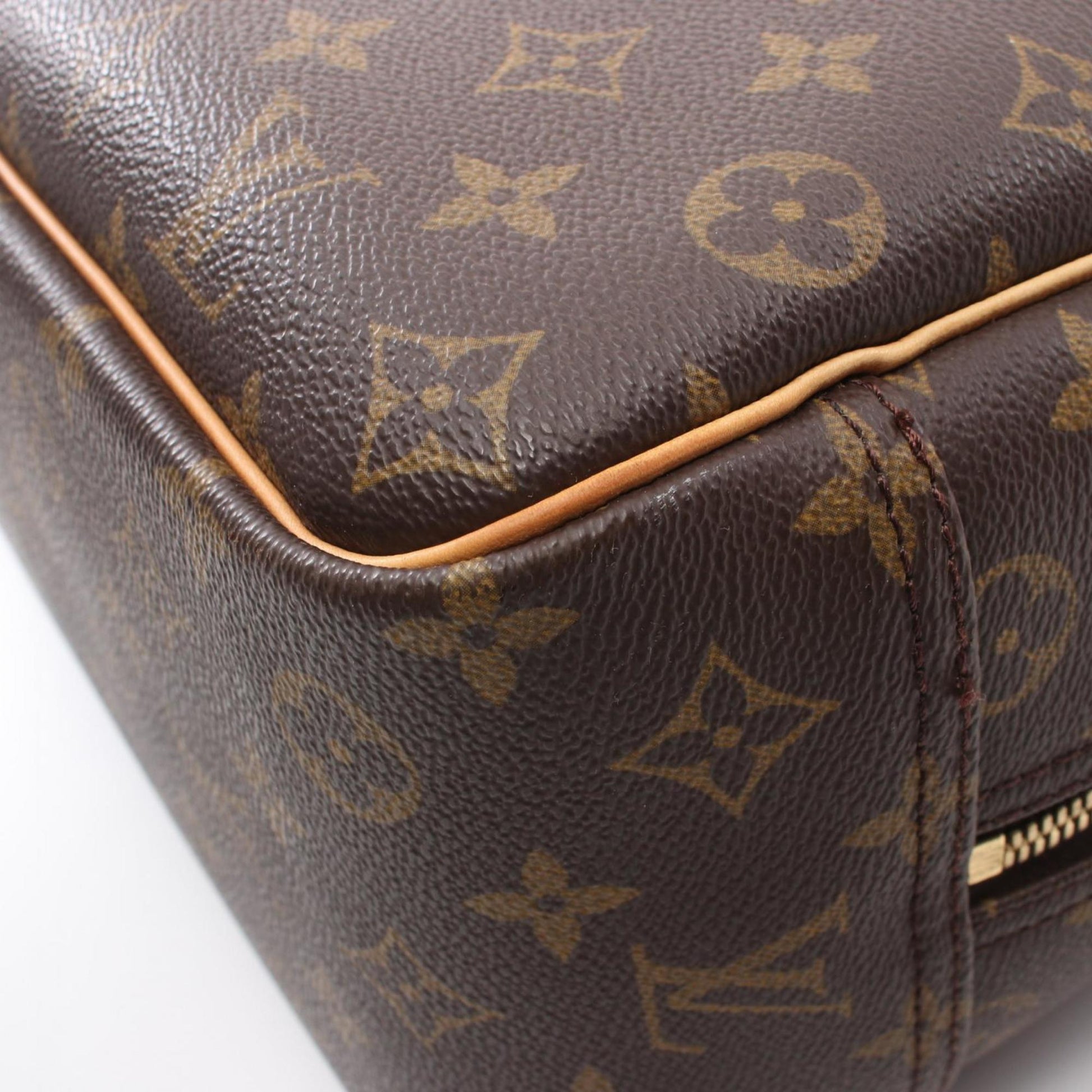 Louis Vuitton Deauville, Brown, Canvas, handbag
