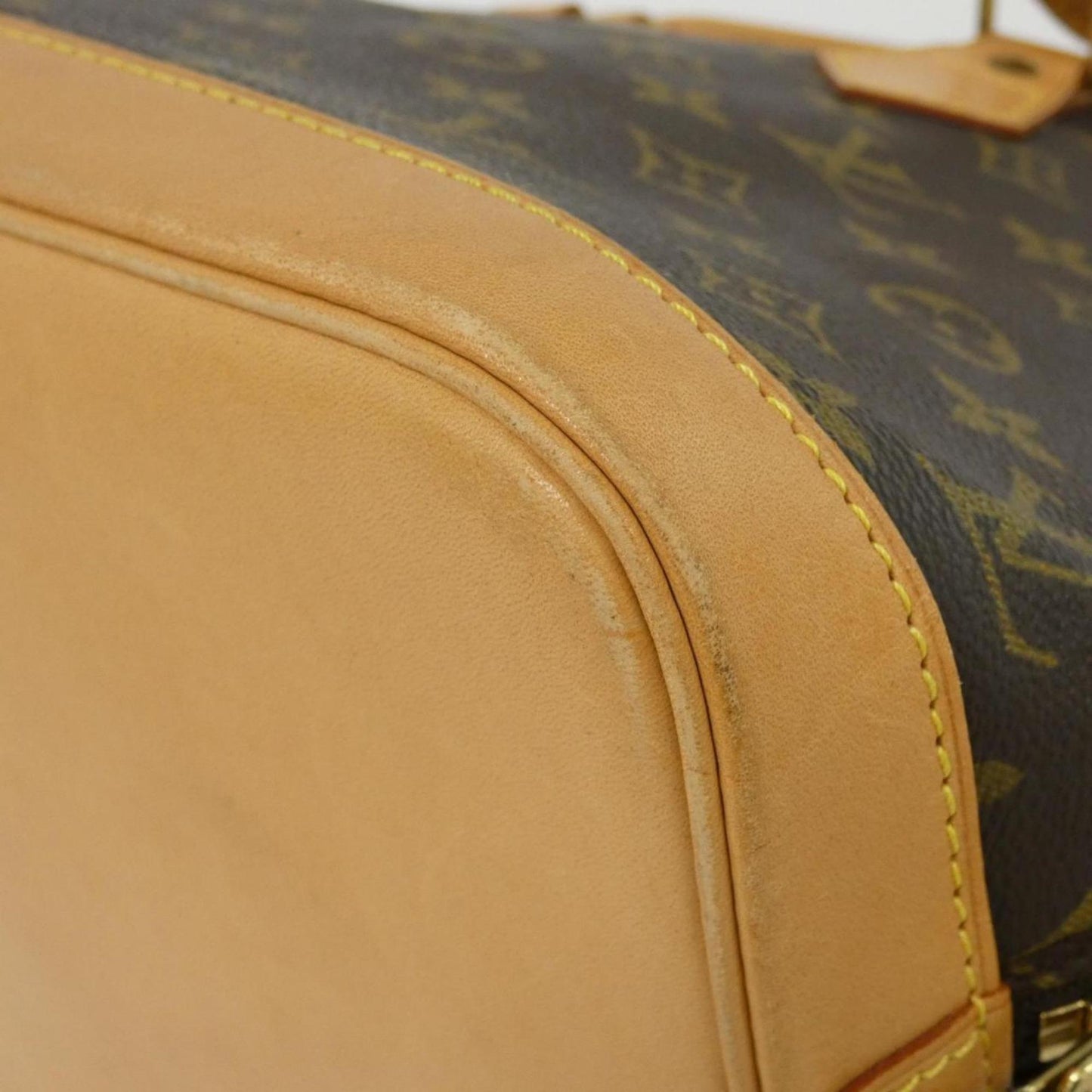 Louis Vuitton Alma, Brown, Canvas, handbag