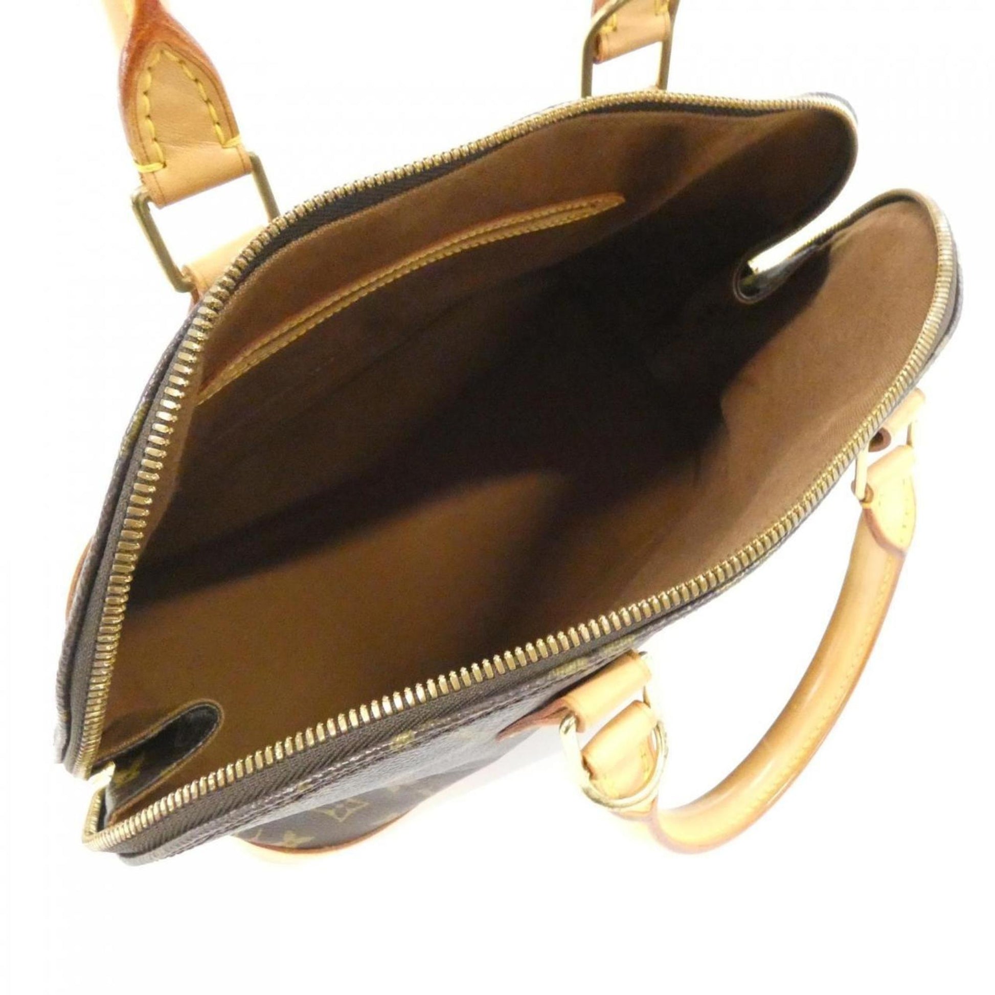 Louis Vuitton Alma, Brown, Canvas, handbag