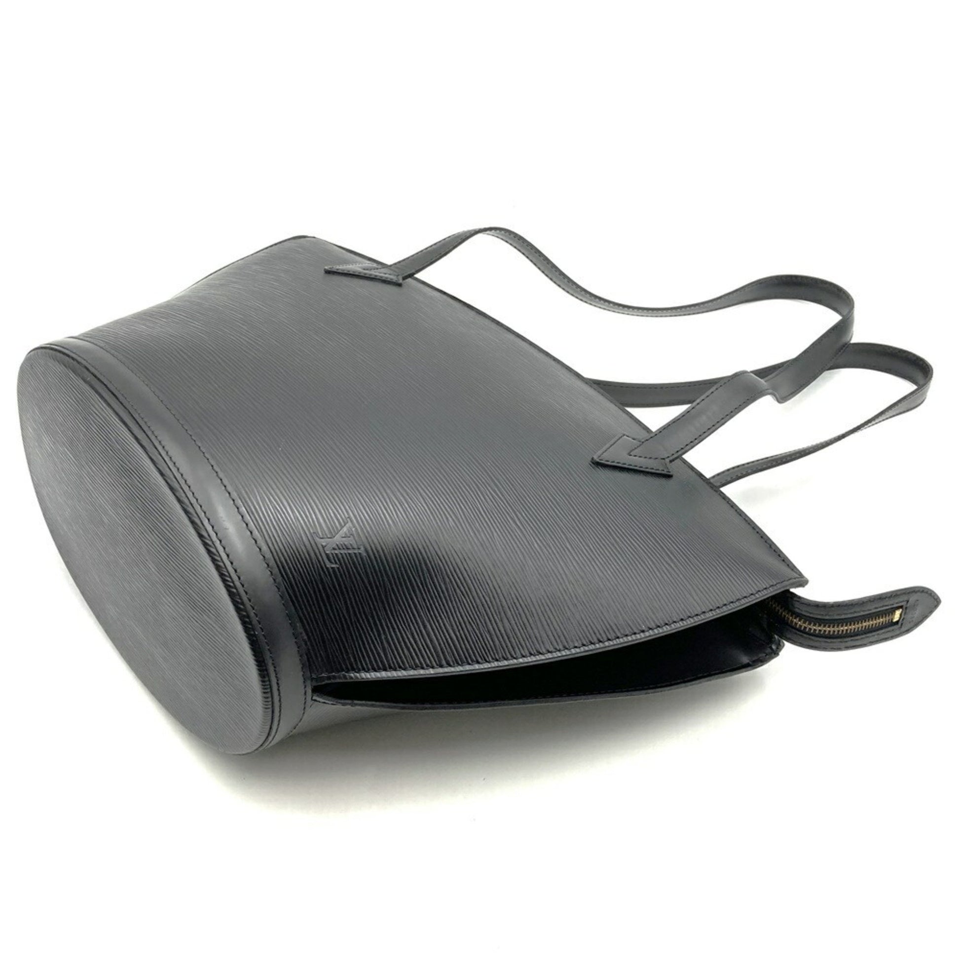 Louis Vuitton Saint Jacques, Black, Leather, shoulder