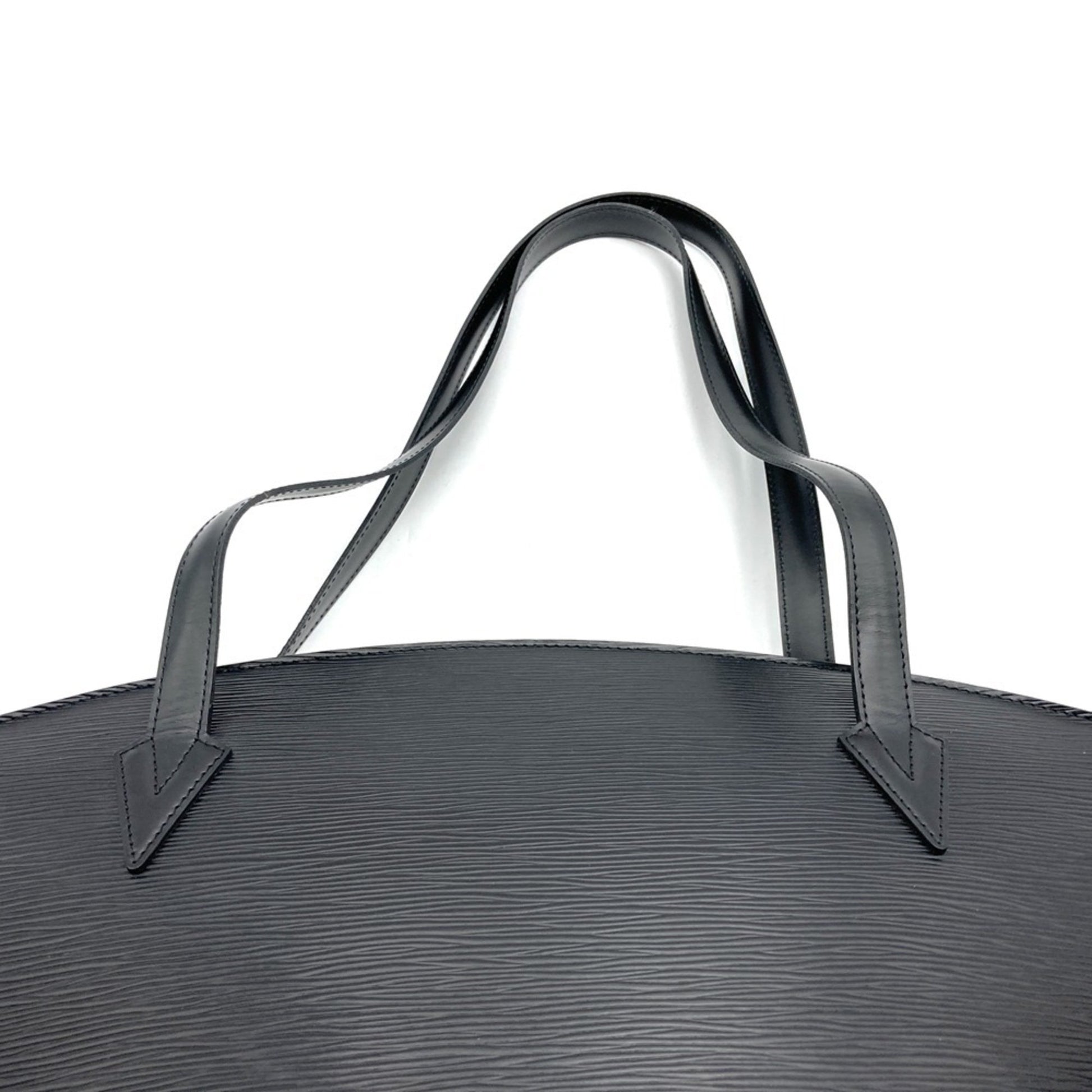 Louis Vuitton Saint Jacques, Black, Leather, shoulder