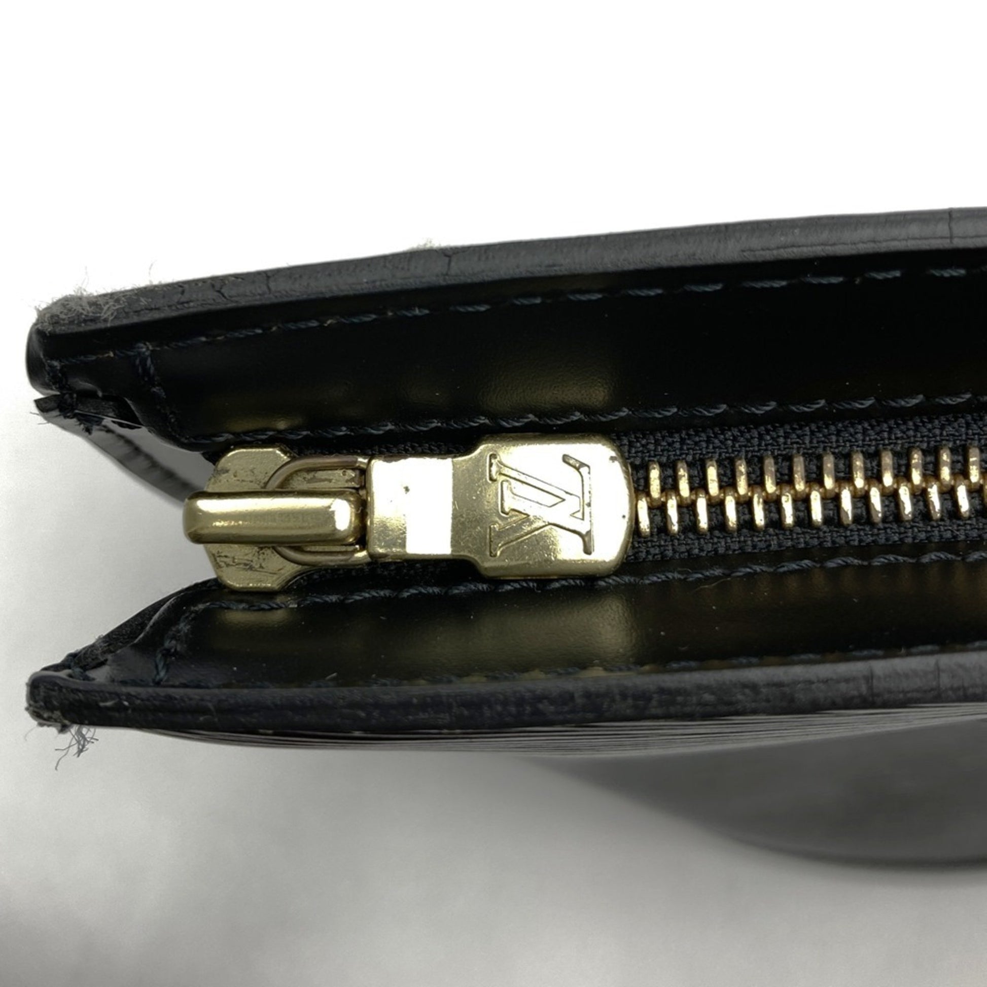 Louis Vuitton Saint Jacques, Black, Leather, shoulder