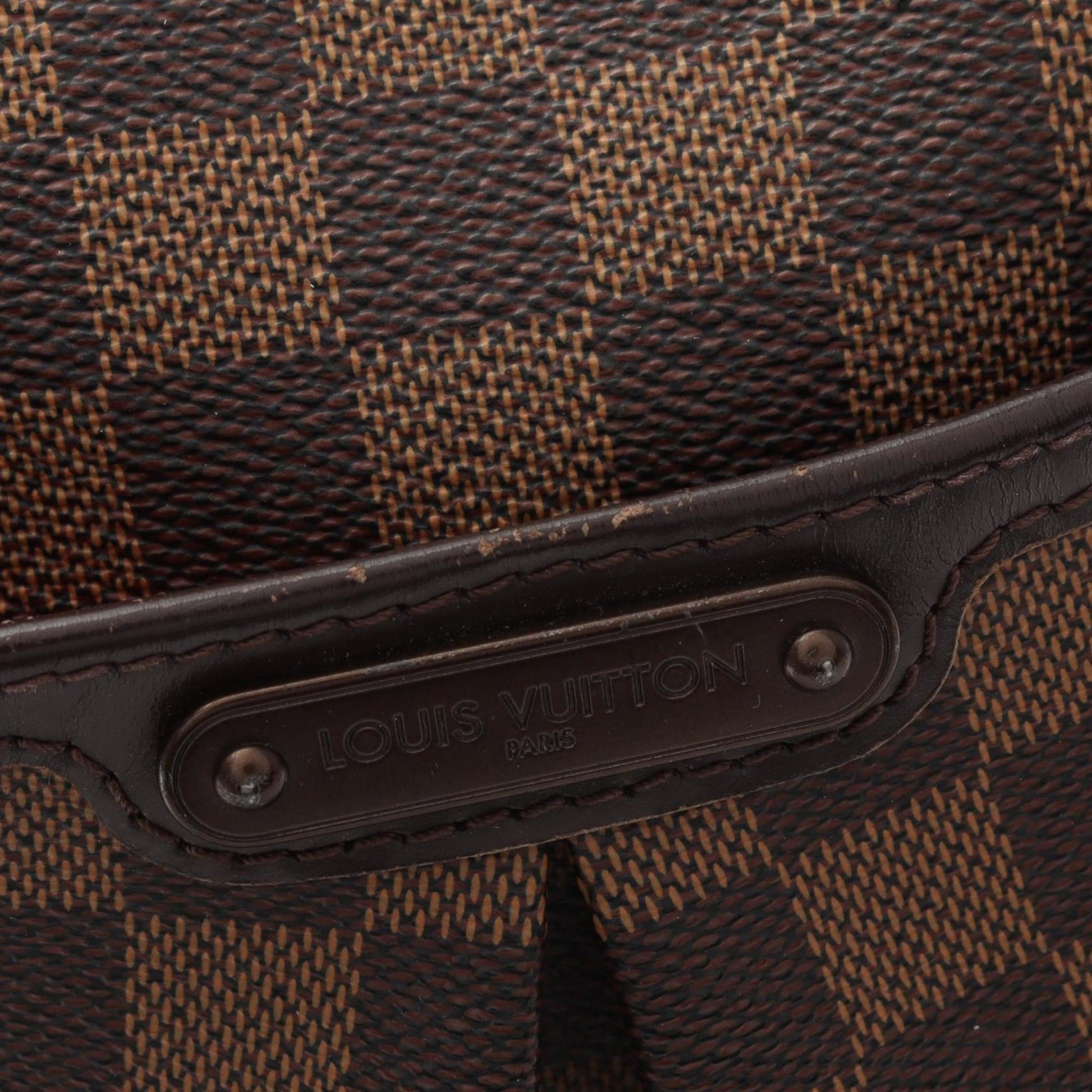 Louis Vuitton Bloomsbury, Brown, Canvas, shoulder