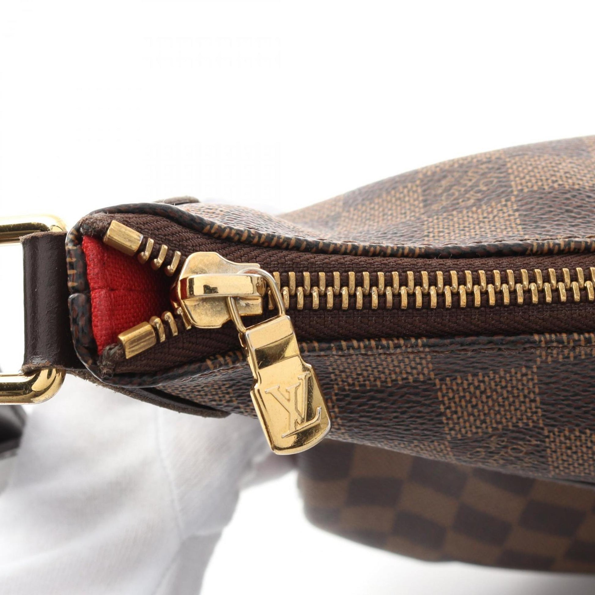 Louis Vuitton Bloomsbury, Brown, Canvas, shoulder