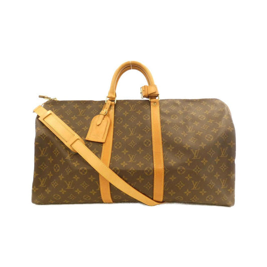 Louis Vuitton Keepall Bandouliere 55, Brown, Canvas, travel