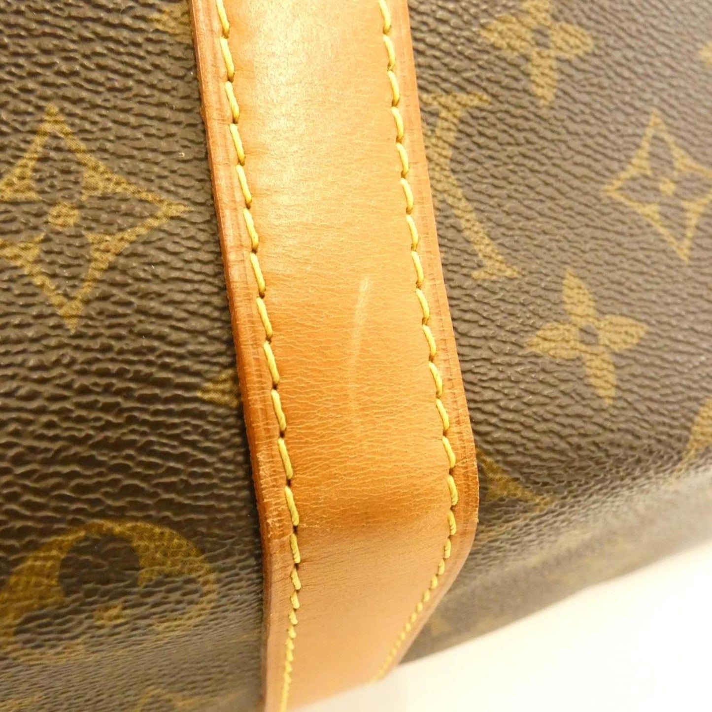 Louis Vuitton Keepall Bandouliere 55, Brown, Canvas, travel
