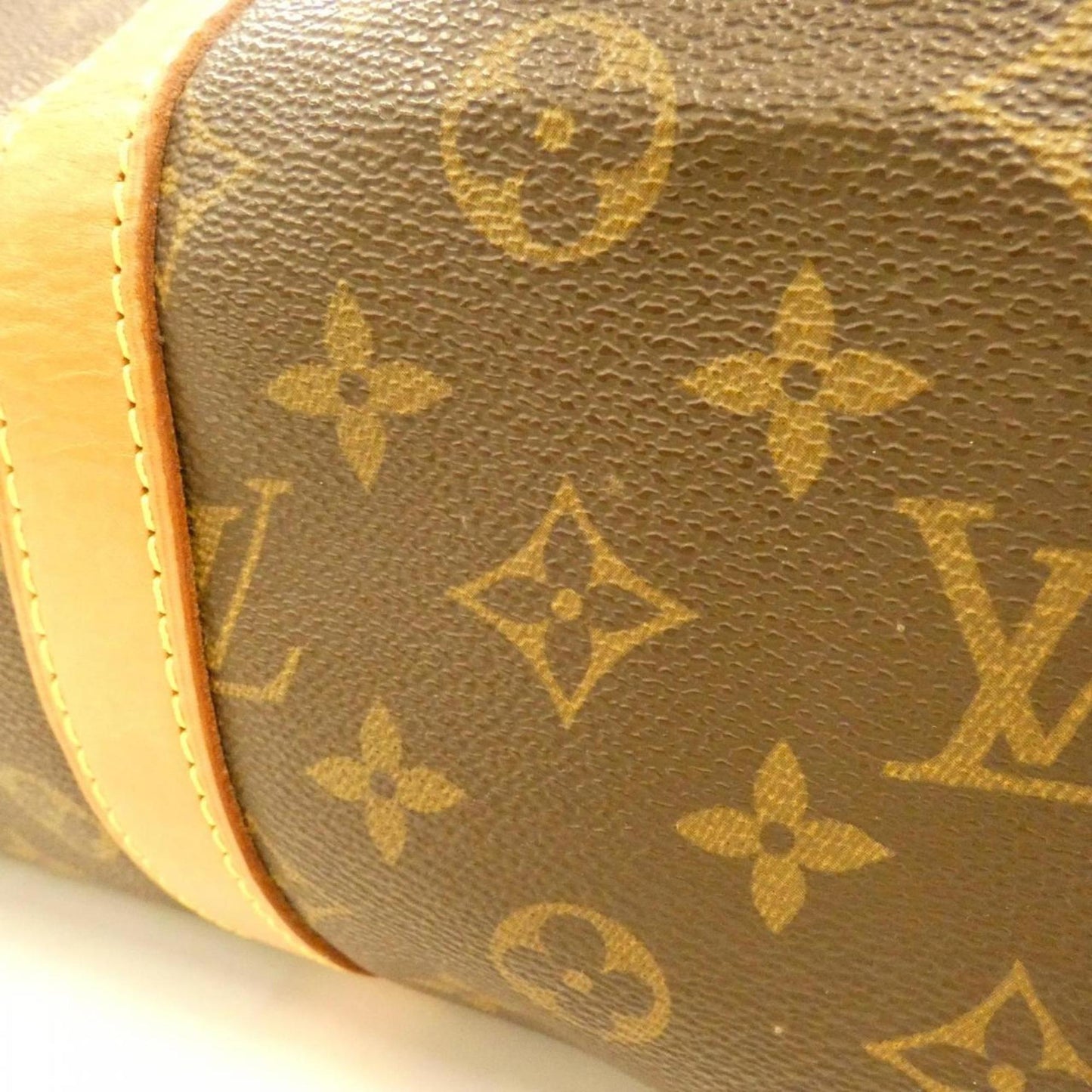 Louis Vuitton Keepall Bandouliere 55, Brown, Canvas, travel