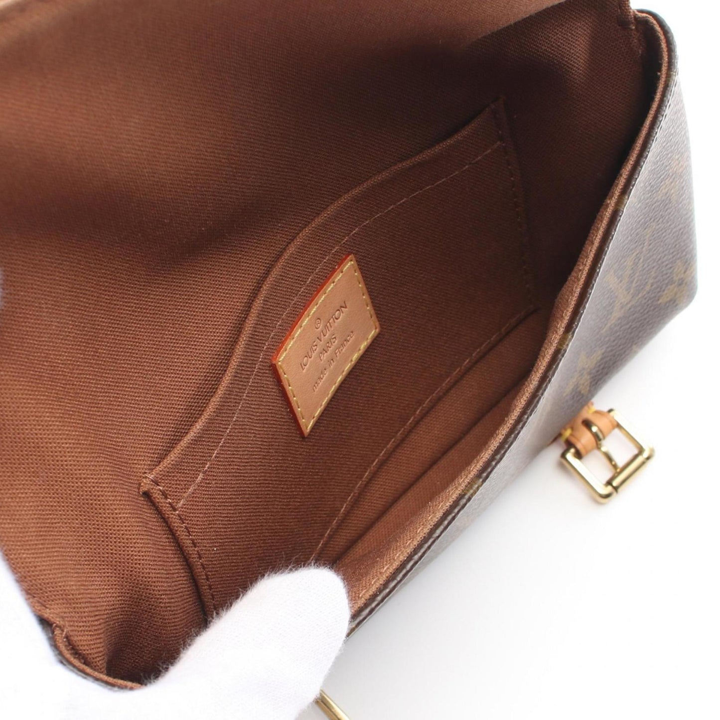 Louis Vuitton Marelle, Brown, Canvas, clutch