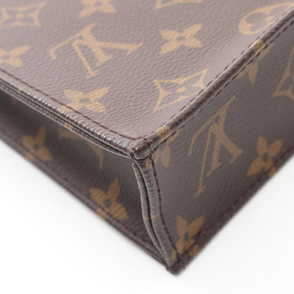 Louis Vuitton Sac Plat, Brown, Canvas, handbag