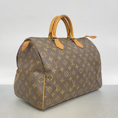 Louis Vuitton Speedy Handbag Monogram Canvas, BROWN, CANVAS, Handbag