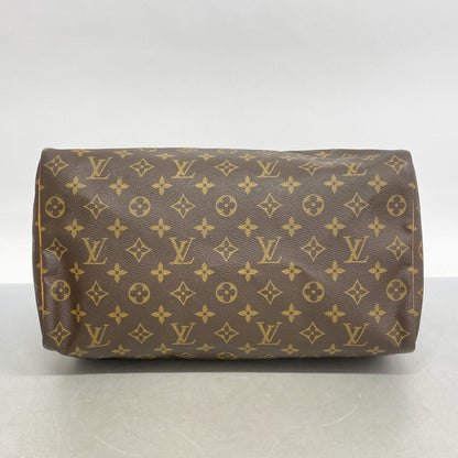 Louis Vuitton Speedy Handbag Monogram Canvas, BROWN, CANVAS, Handbag