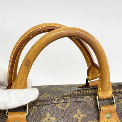 Louis Vuitton Speedy Handbag Monogram Canvas, BROWN, CANVAS, Handbag