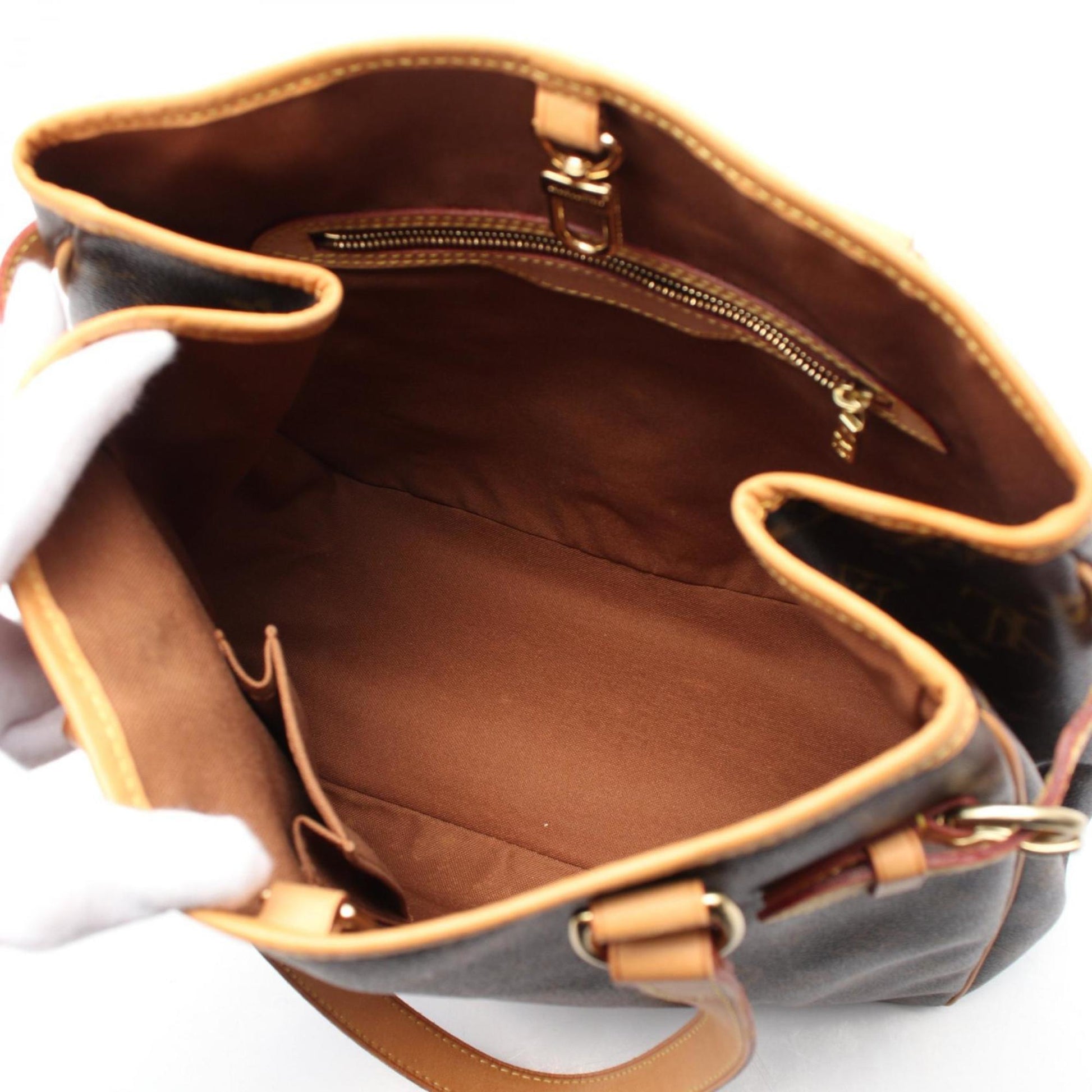 Louis Vuitton Batignolles Vertical, Brown, Canvas, tote