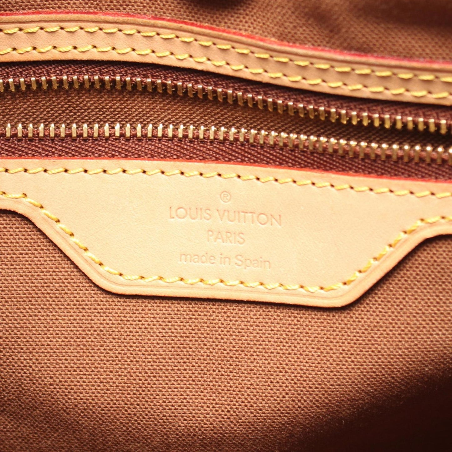 Louis Vuitton Batignolles Vertical, Brown, Canvas, tote